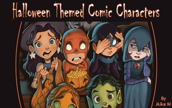 Halloween Themed Comic Characters By Mike W